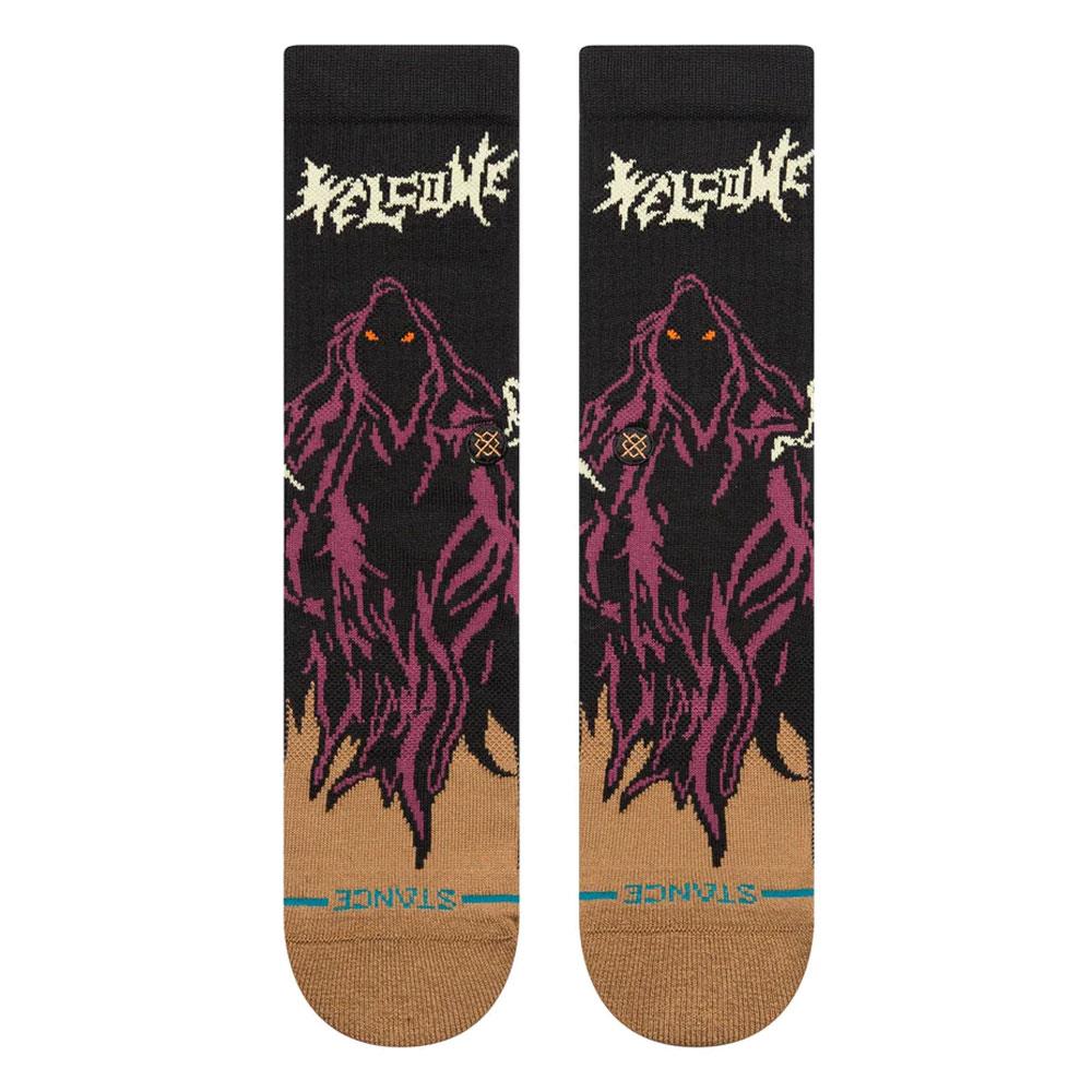 Stance Welcome Skelly Crew Socks - Black - Large - Image 2