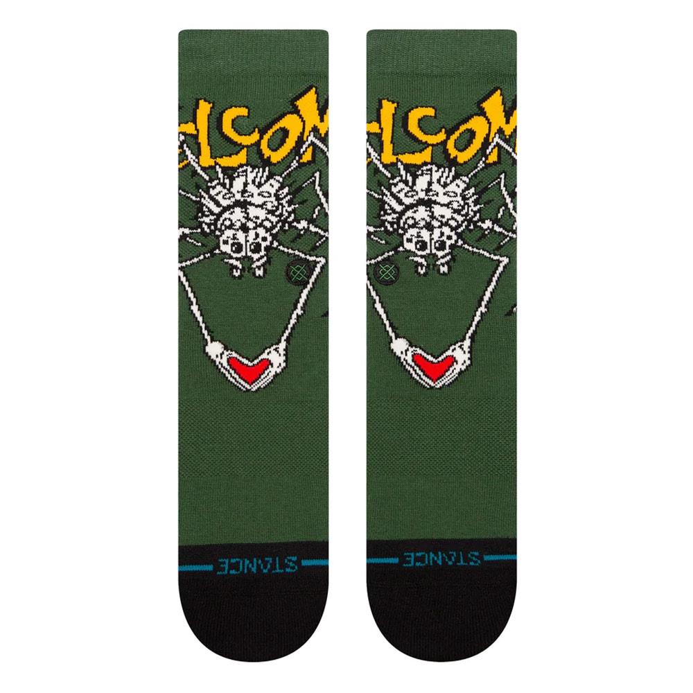 Stance Welcome Wilbur Crew Socks - Green - Large - Image 2