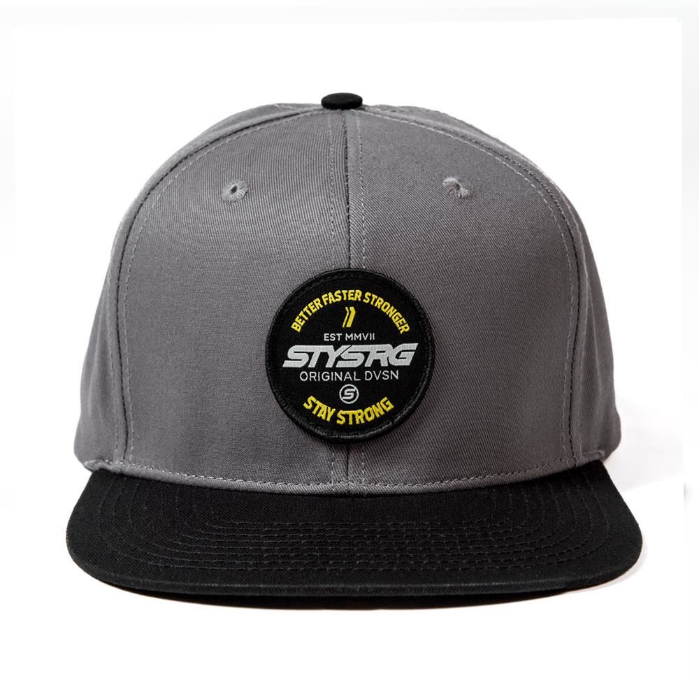 Stay Strong BFS Circle Patch Snapback Cap - Grey/Black - Image 2