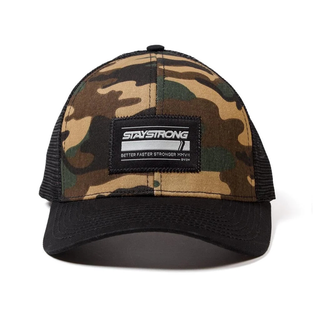 Stay Strong Camo Patch Mesh Cap - Camo - Image 2