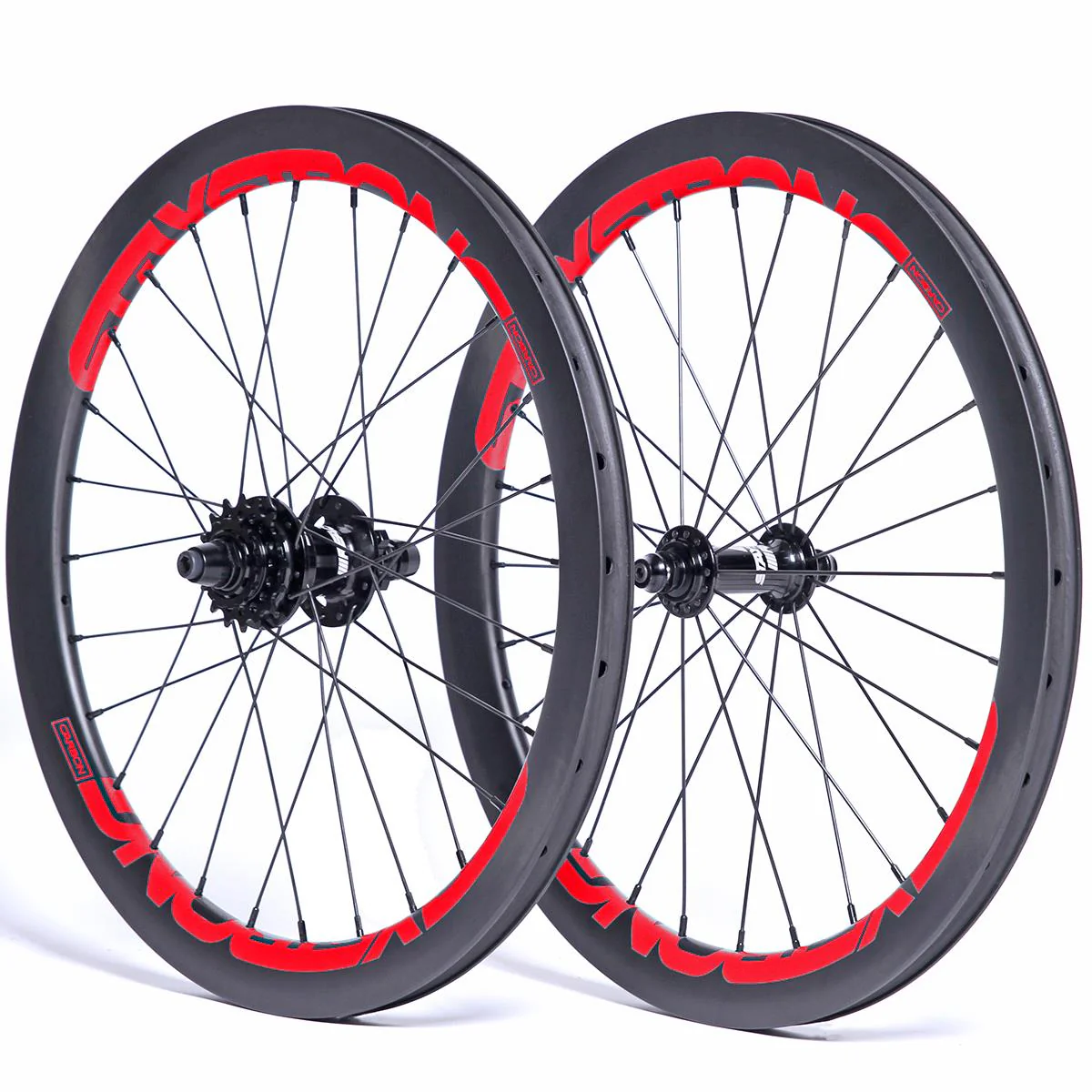 Stay Strong Carbon Reactiv 2 20" Expert Disc Race Wheelset - Carbon/ 1-3/8" - Image 2