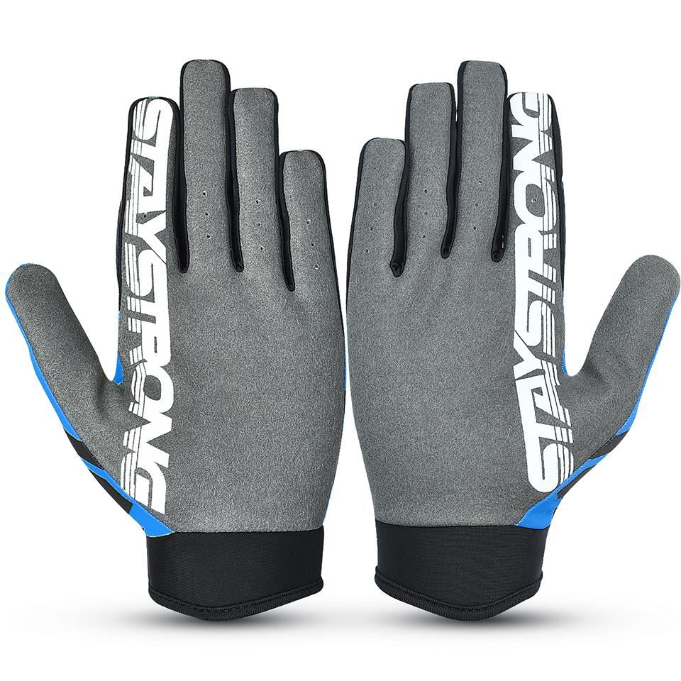 Stay Strong Chev Stripe Youth Gloves - Teal - Image 2