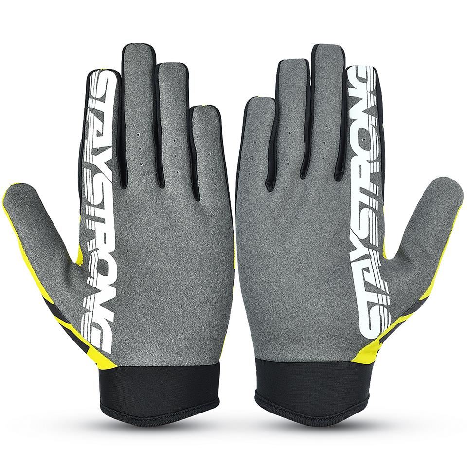 Stay Strong Chev Stripe Youth Gloves - Yellow - Image 2