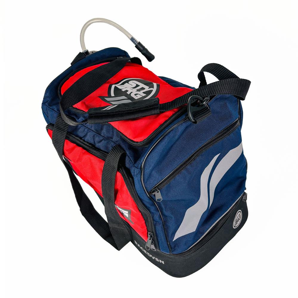 Stay Strong Chevron Kit/Helmet Bag - Navy and Red - Image 2