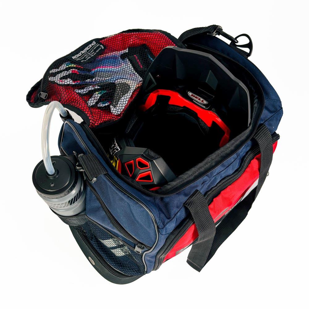 Stay Strong Chevron Kit/Helmet Bag - Navy and Red - Image 3