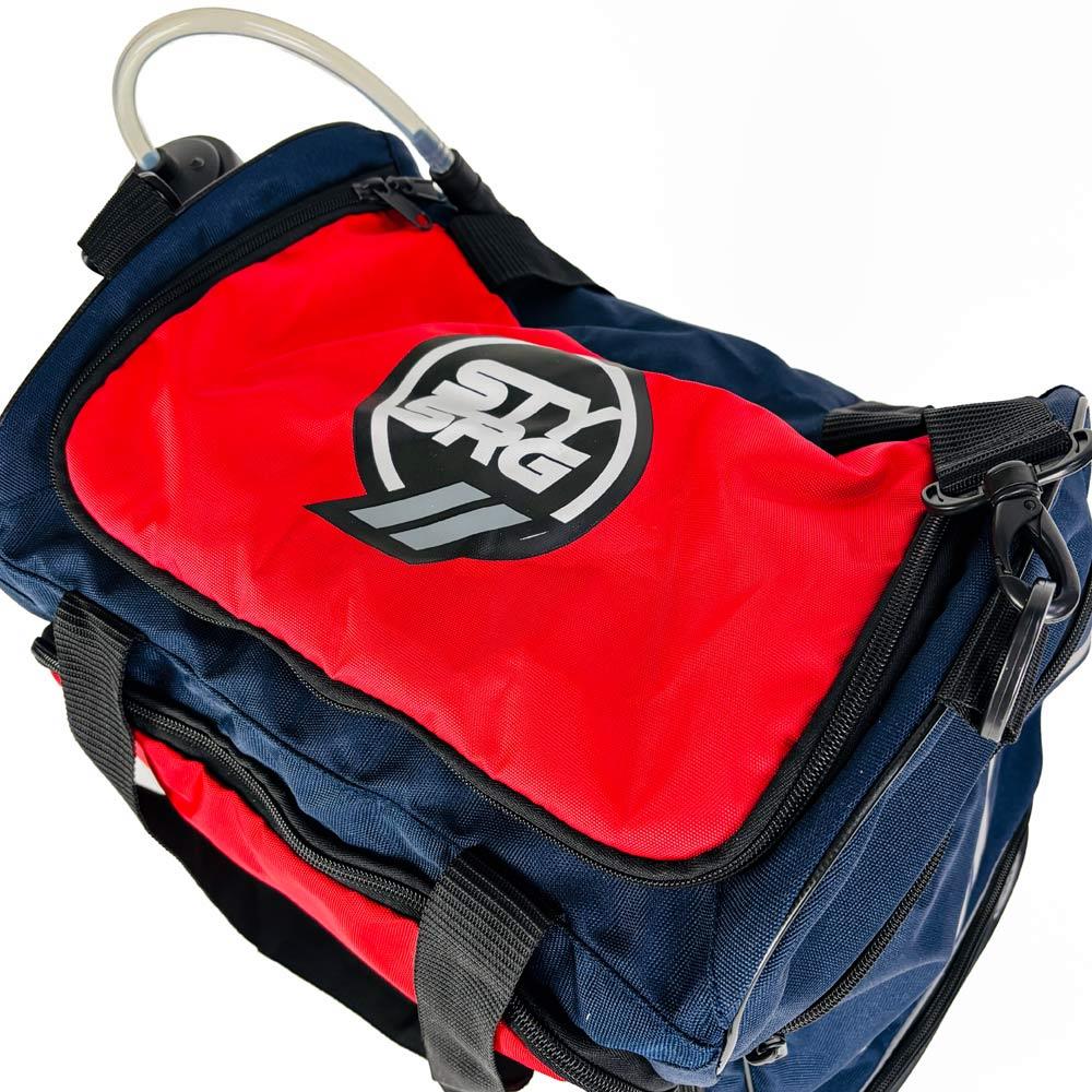 Stay Strong Chevron Kit/Helmet Bag - Navy and Red - Image 6