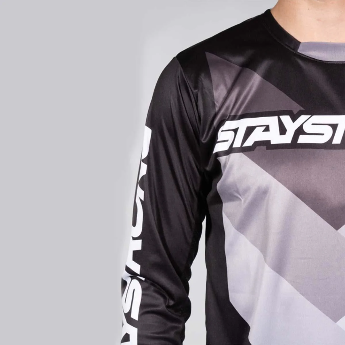Stay Strong Chevron Race Jersey - Black - Image 5