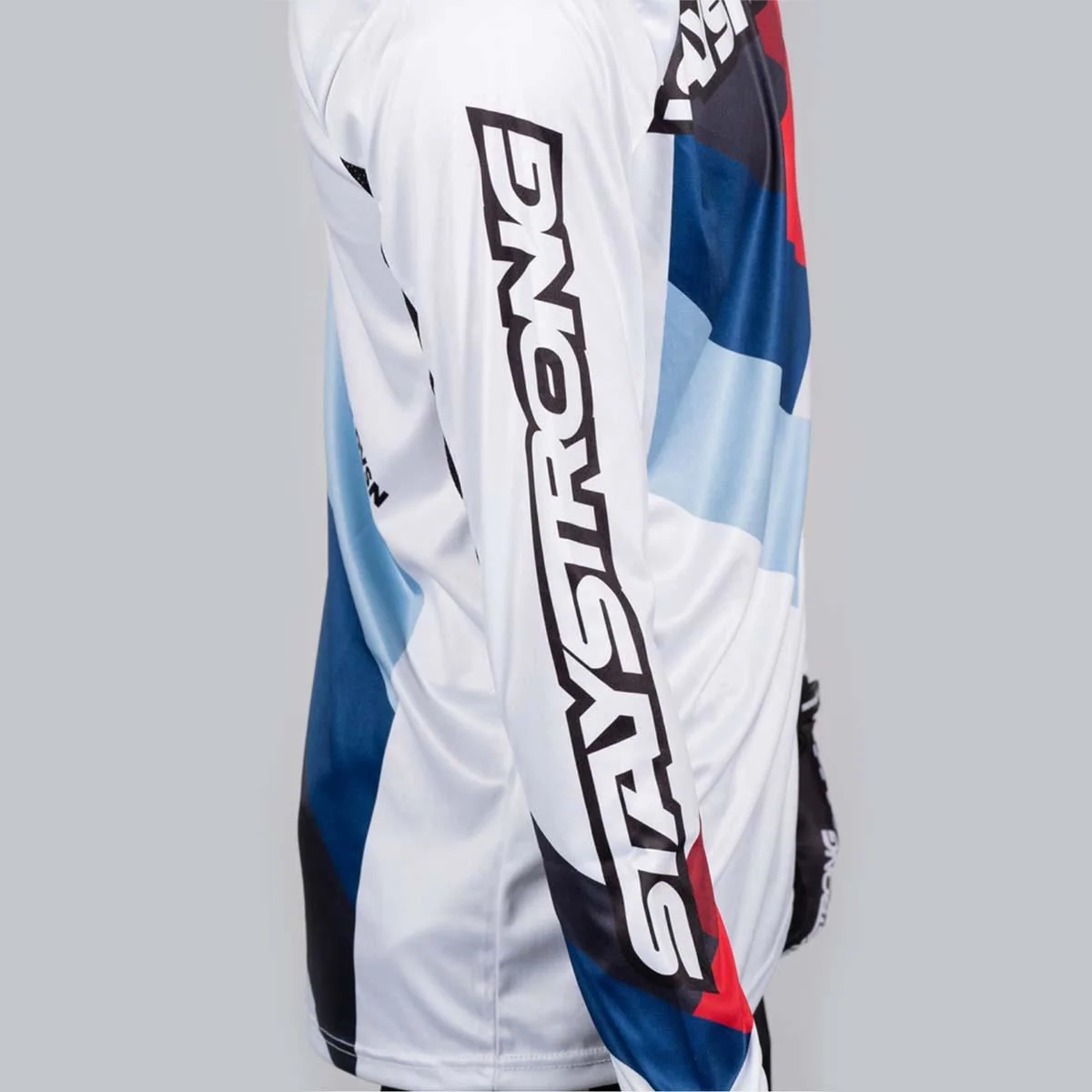 Stay Strong Chevron Race Jersey - White - Image 3