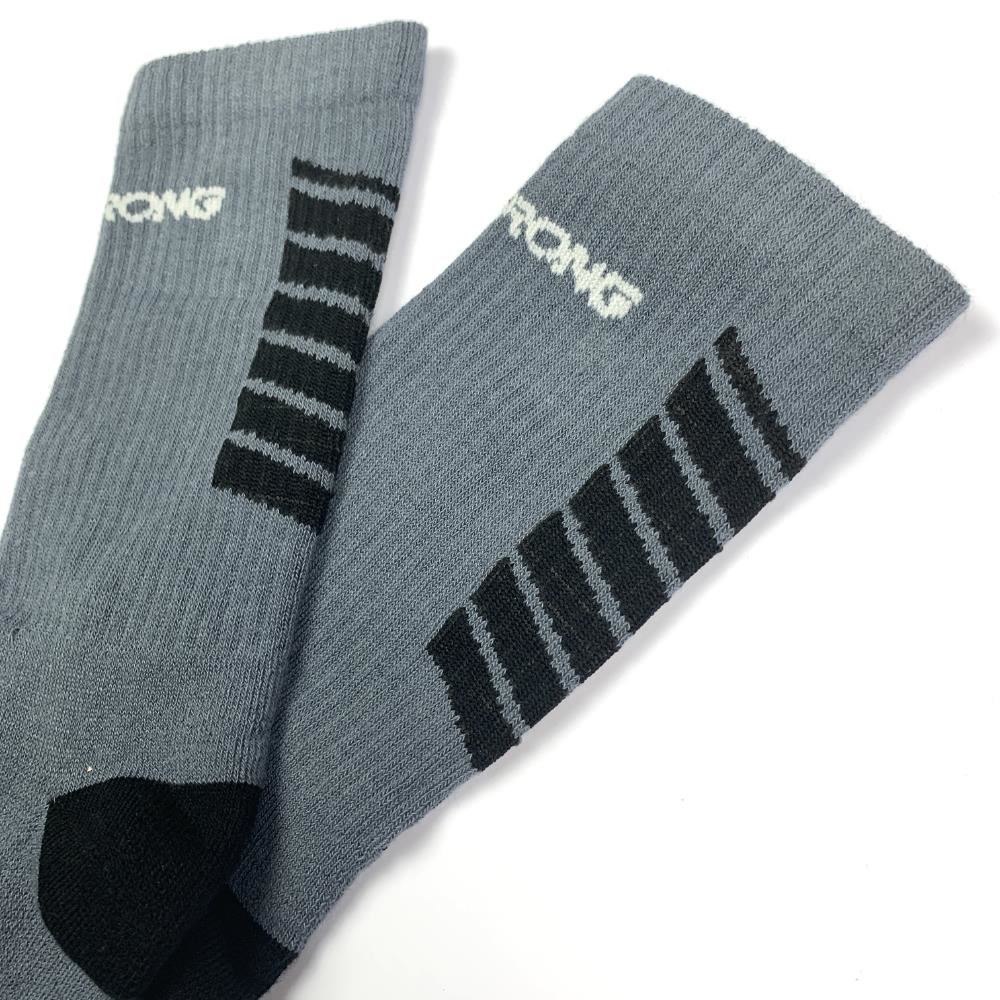 Stay Strong Chevron Socks - Grey - Image 2