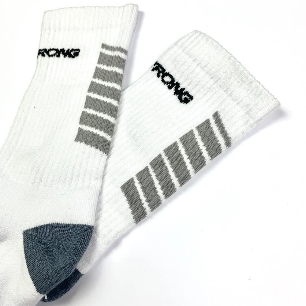 Stay Strong Chevron Socks - White - Image 2
