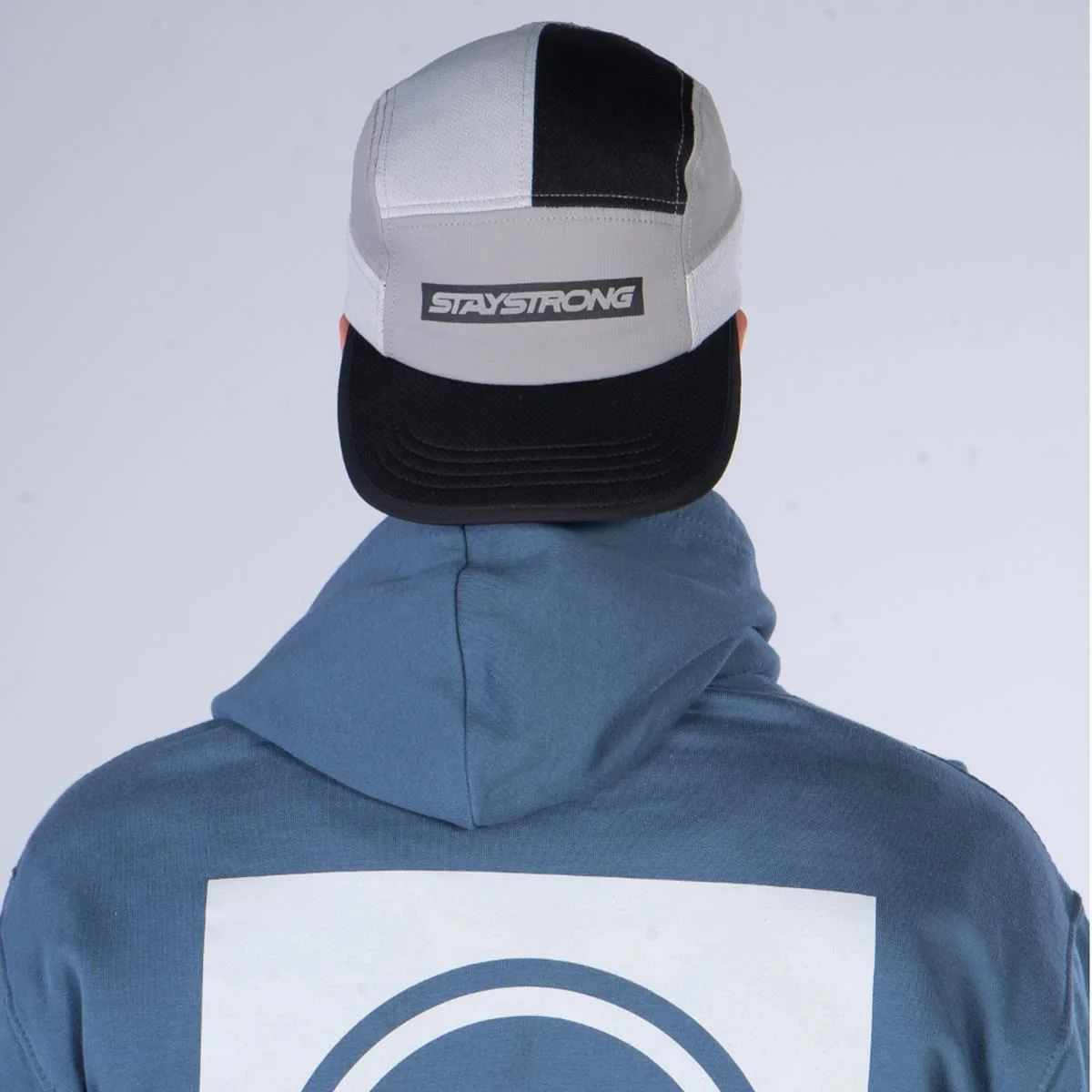 Stay Strong Faster 6 Panel Cap - Grey - Image 6