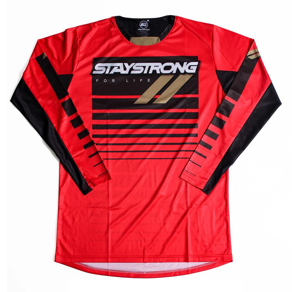 Stay Strong For Life Race Jersey - Red - Image 3