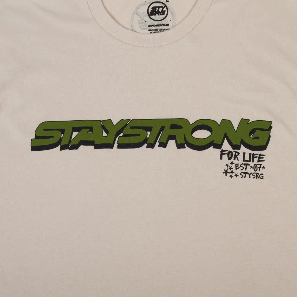 Stay Strong Freestyle T-Shirt - Soft Cream - Image 3