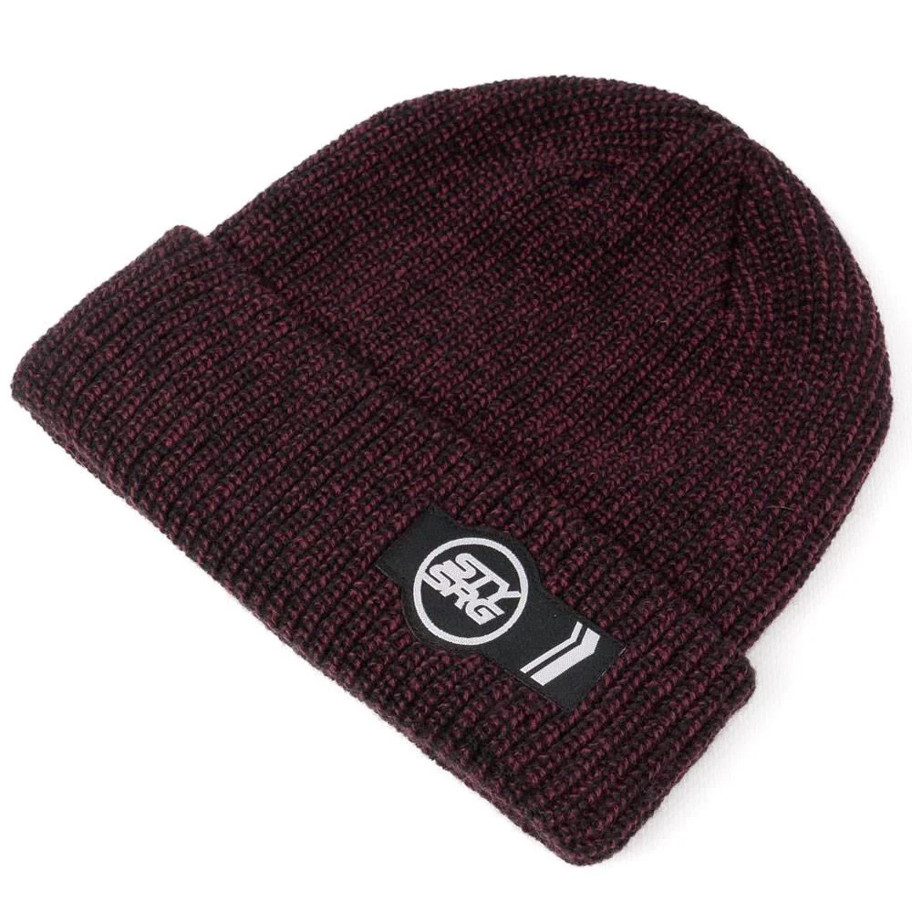 Stay Strong Icon Bar Beanie - Maroon - Image 2