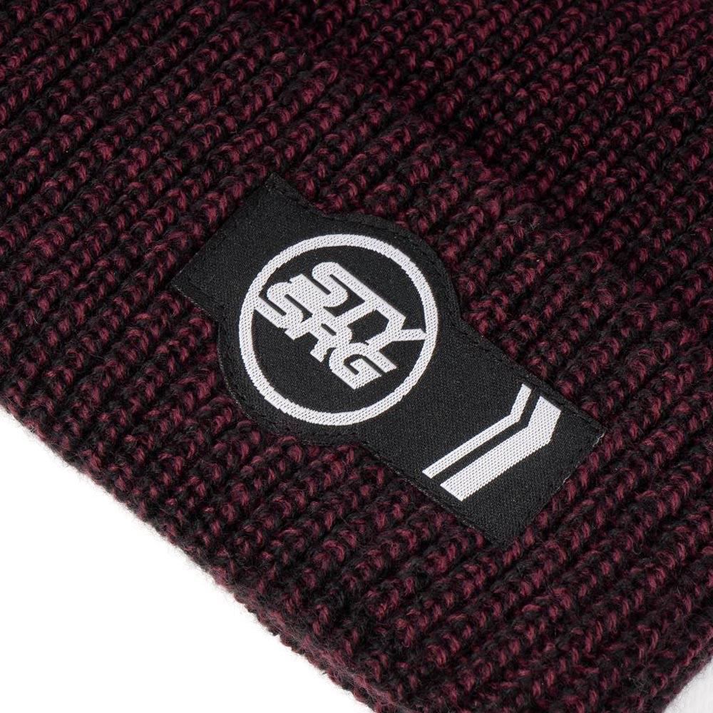 Stay Strong Icon Bar Beanie - Maroon - Image 3