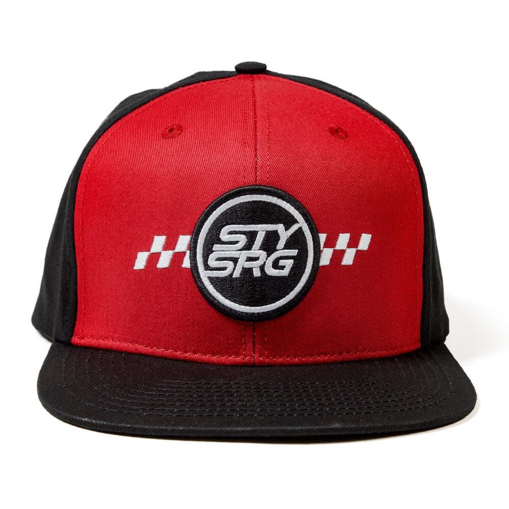 Stay Strong Icon Check Snapback Cap - Black/Maroon - Image 2