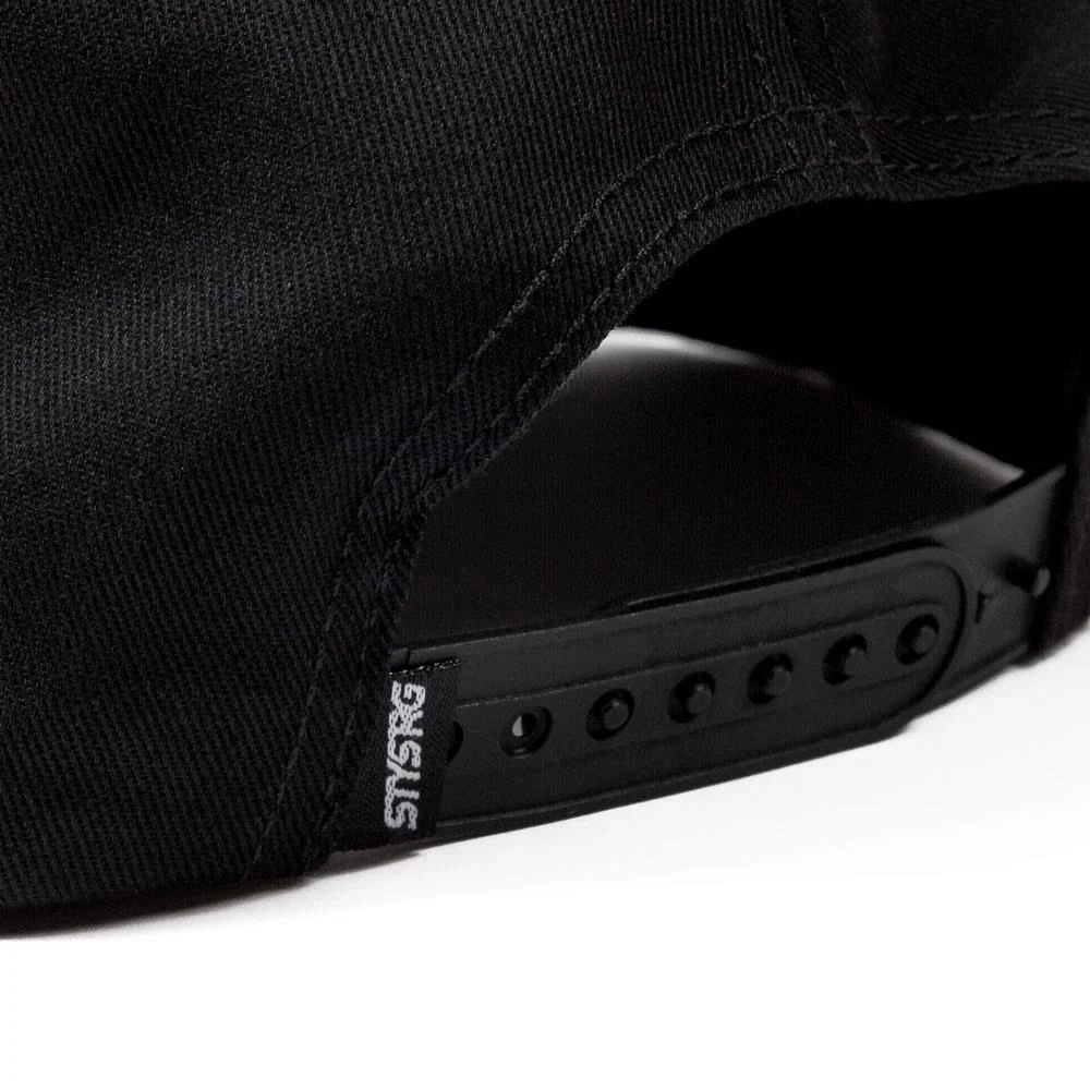 Stay Strong Icon Check Snapback Cap - Black/Maroon - Image 3
