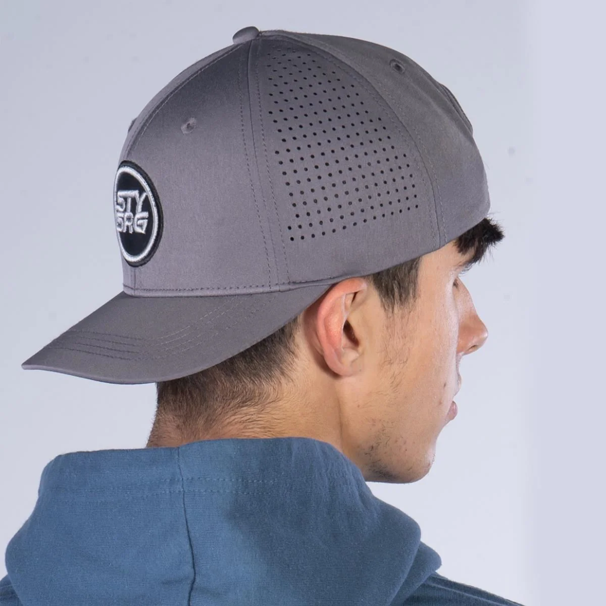 Stay Strong Icon Perf Snapback - Grey - Image 3