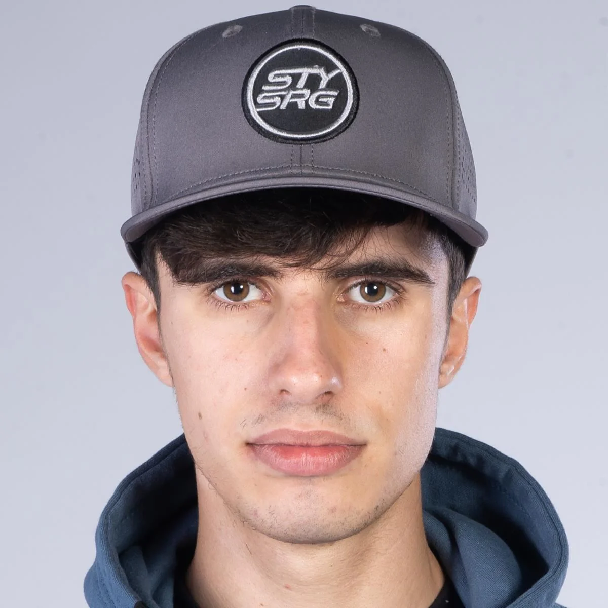 Stay Strong Icon Perf Snapback - Grey - Image 5