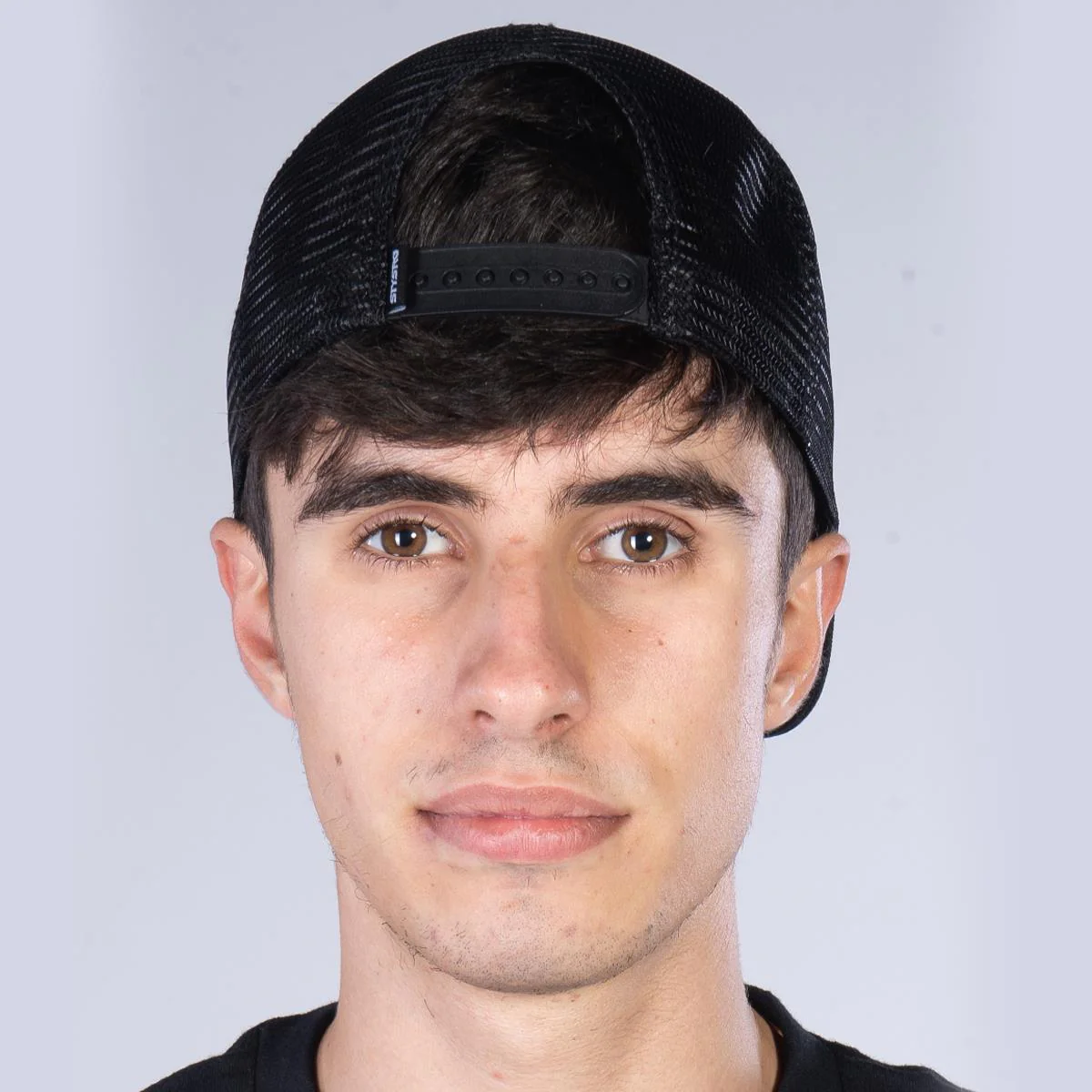 Stay Strong Icon Stripe Mesh Snapback - Black/Olive - Image 4