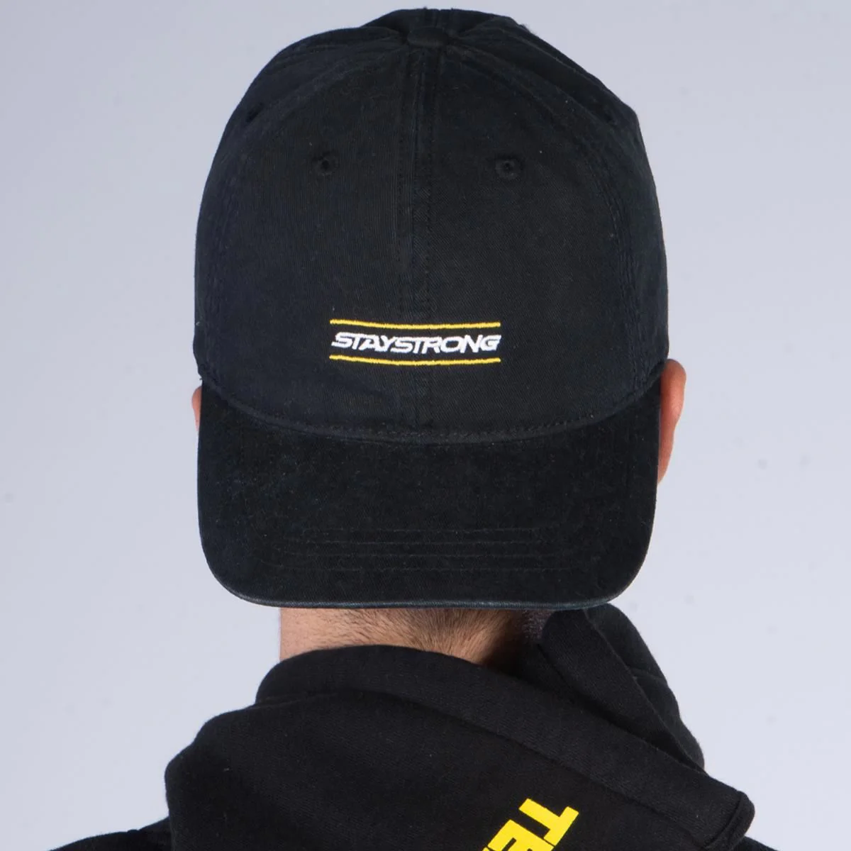 Stay Strong Inside Dad Cap - Black - Image 3