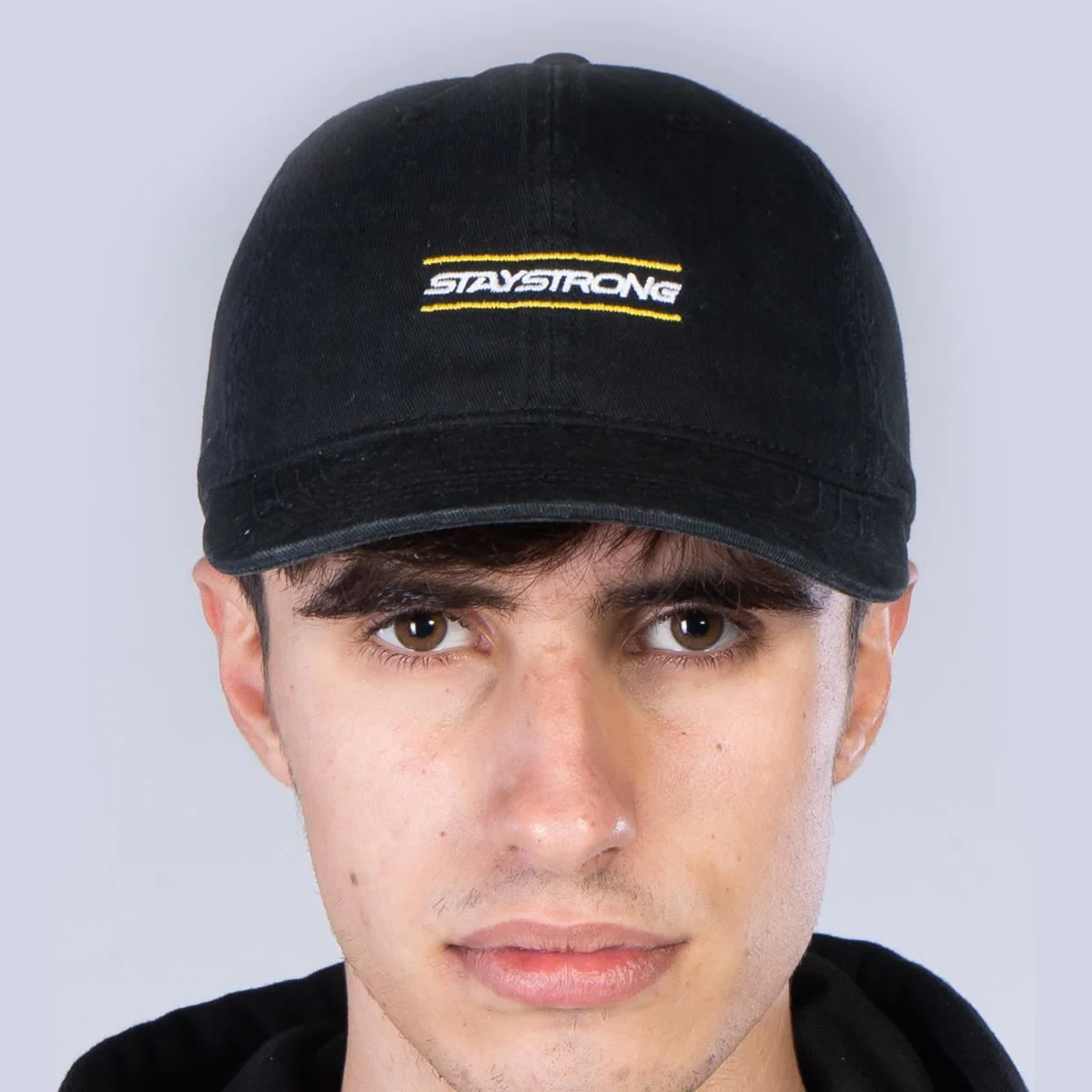 Stay Strong Inside Dad Cap - Black - Image 5