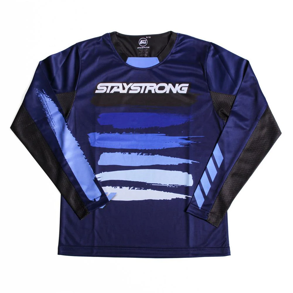 Stay Strong Paint Youth Race Jersey - Navy - Image 3