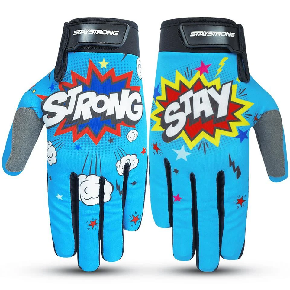Stay Strong POW Gloves - Teal - Image 3