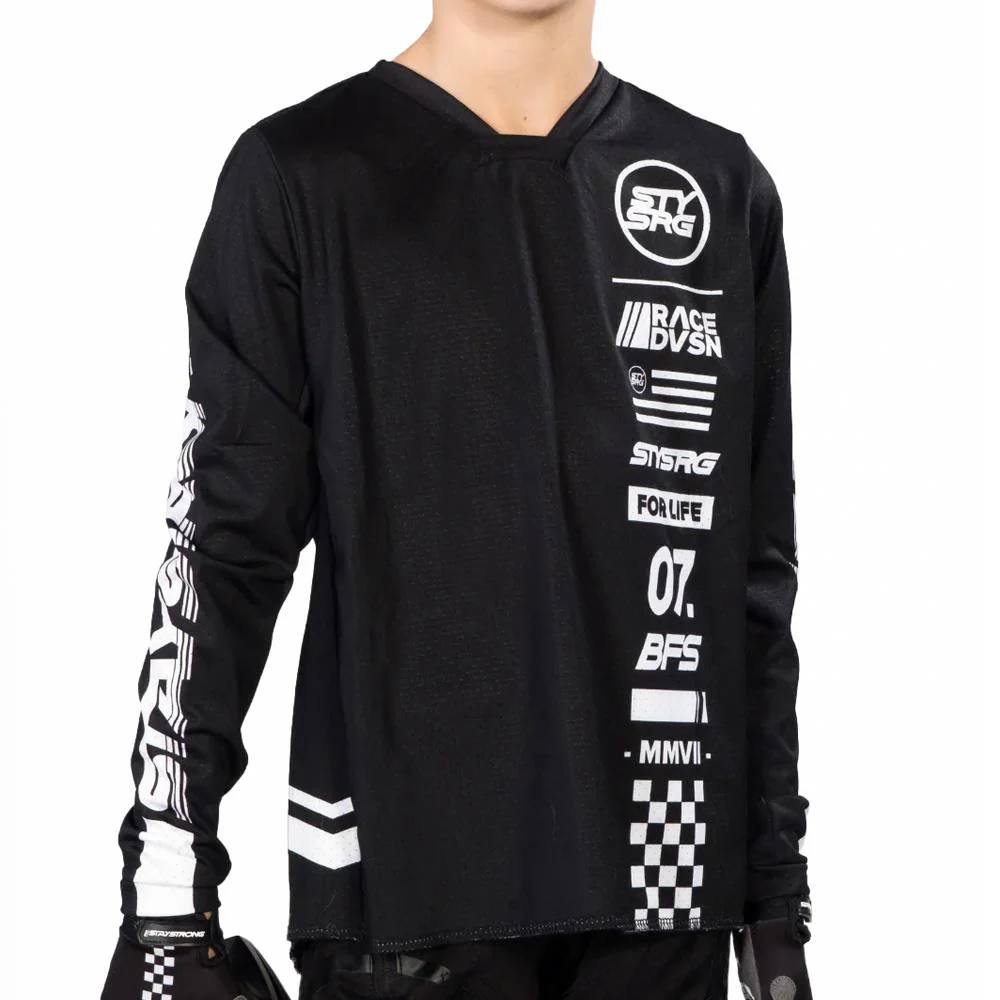 Stay Strong Race DVSN Kids Race Jersey - Black - Image 2