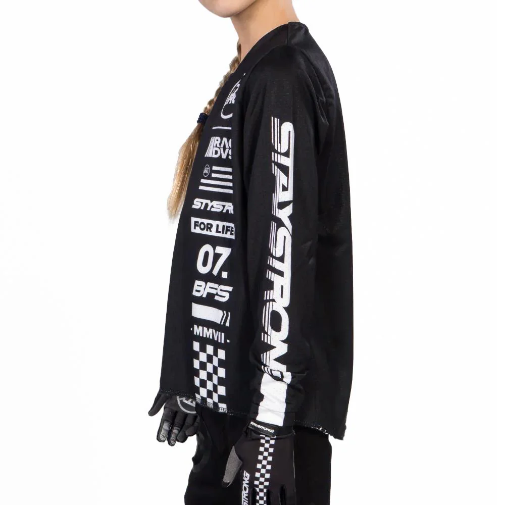 Stay Strong Race DVSN Kids Race Jersey - Black - Image 3