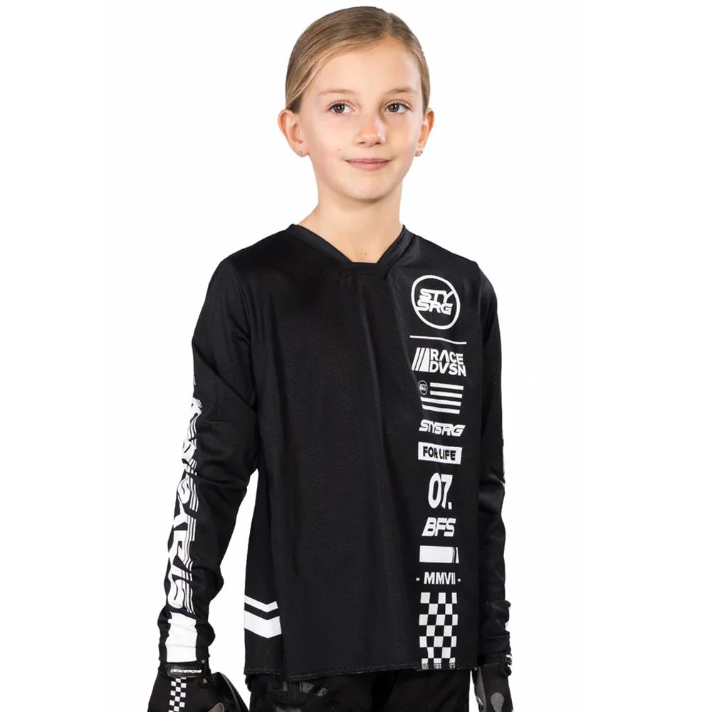 Stay Strong Race DVSN Kids Race Jersey - Black - Image 4