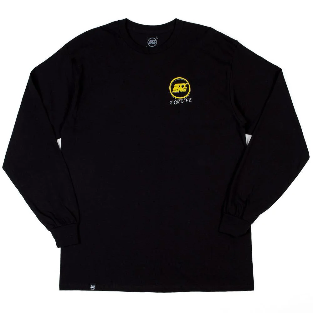 Stay Strong Scribble Long Sleeve T-Shirt - Black - Image 2