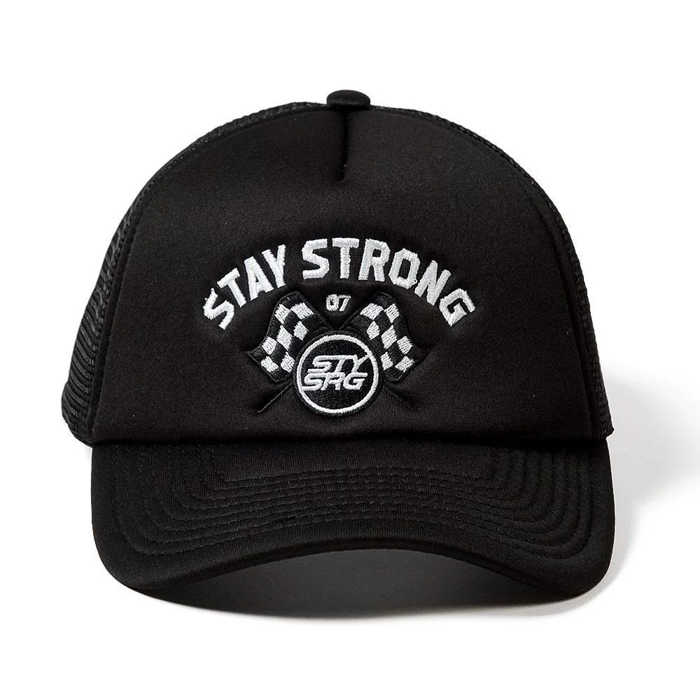 Stay Strong Speed & Style Mesh Trucker Cap - Black - Image 2