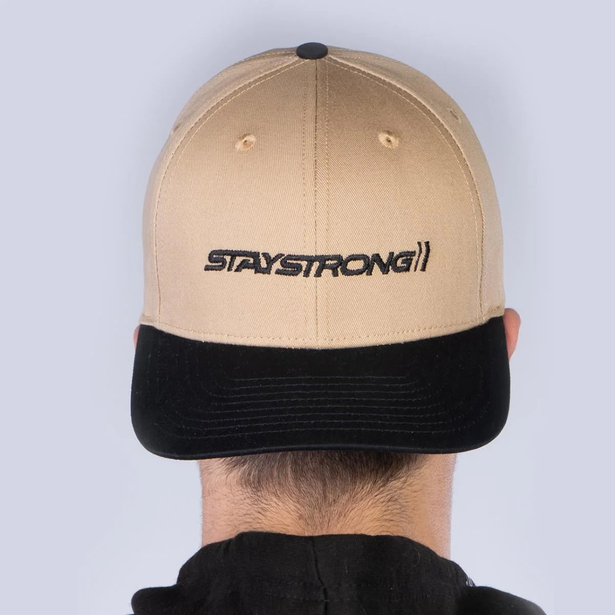 Stay Strong Staple Snapback - Black/Tan - Image 6