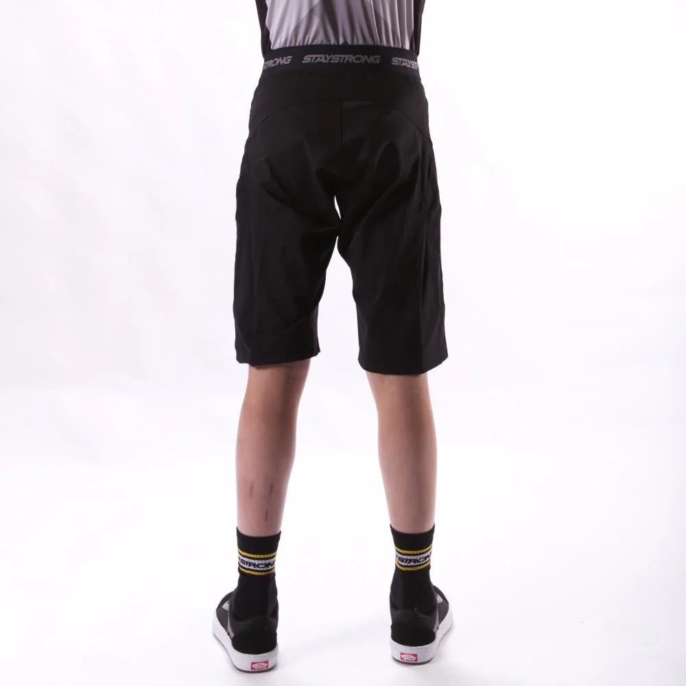 Stay Strong V2 Race Shorts - Black/Black - Image 2