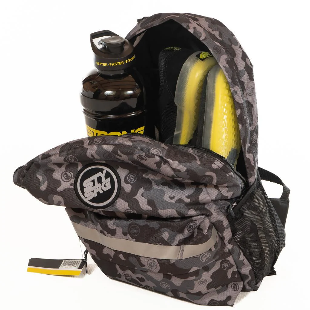 Stay Strong V3 Icon Backpack - Black/Grey Camo - Image 2