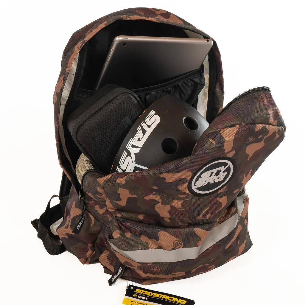 Stay Strong V3 Icon Backpack - Green Camo - Image 2