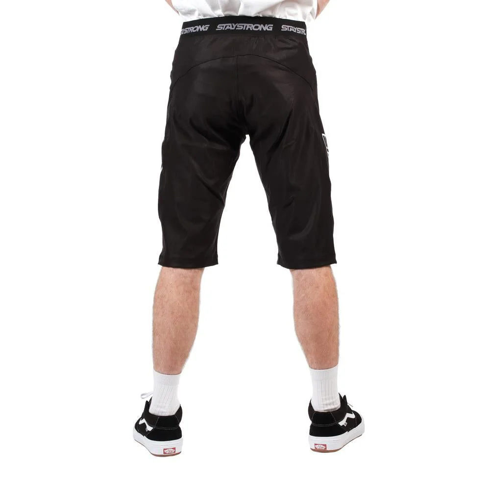 Stay Strong V3 Race Shorts - Black/White - Image 3