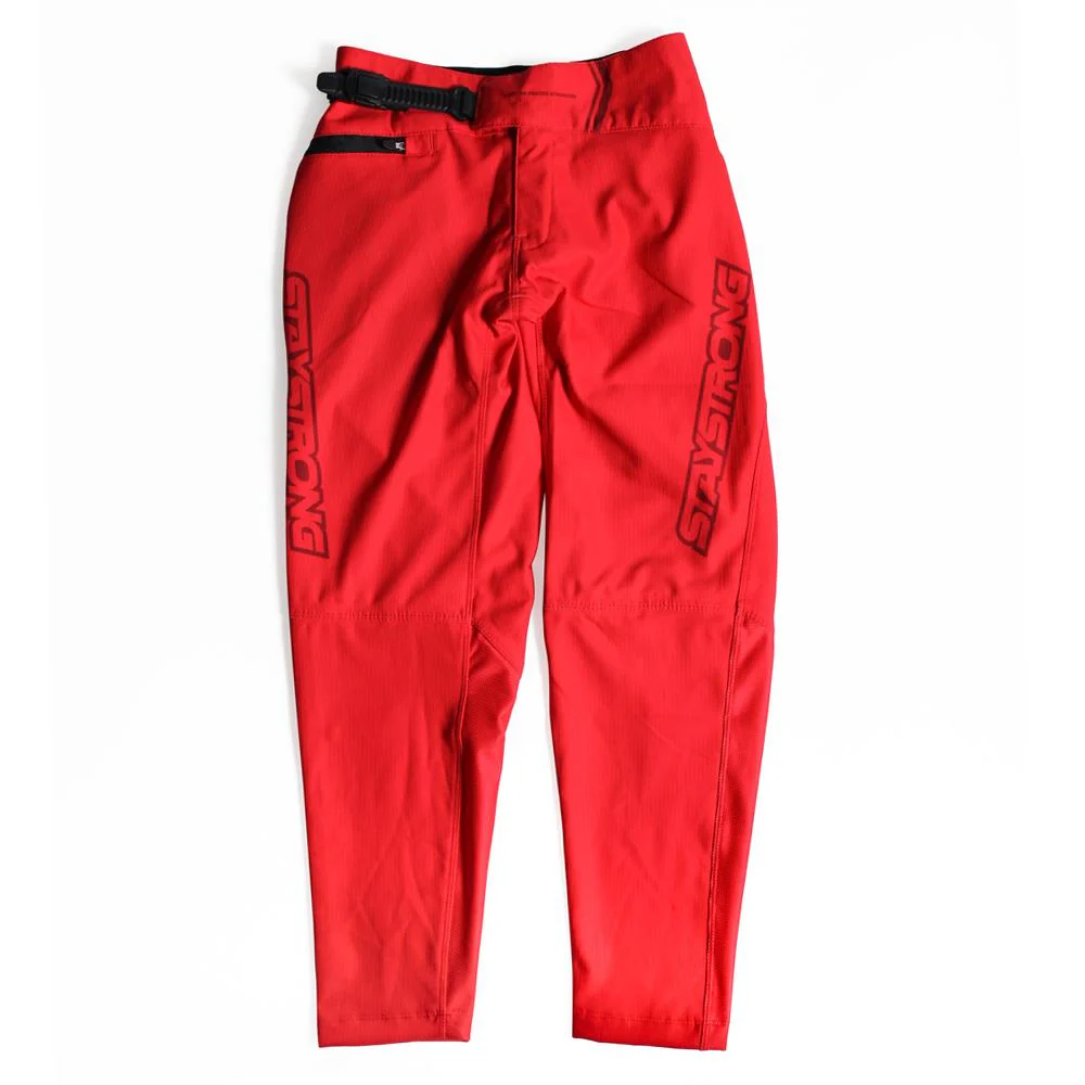 Stay Strong V3 Youth Race Pants - Red - Image 4