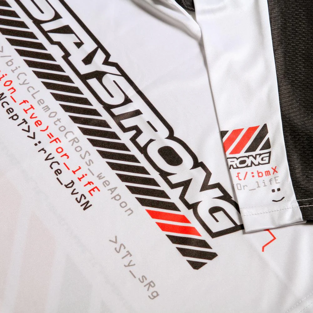 Stay Strong V5 Youth Race Jersey - White - Image 3