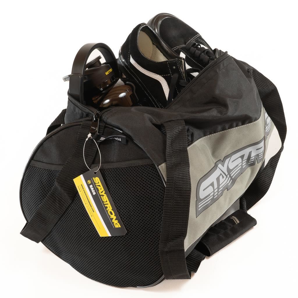 Stay Strong Word Duffle Bag - Black - Image 3