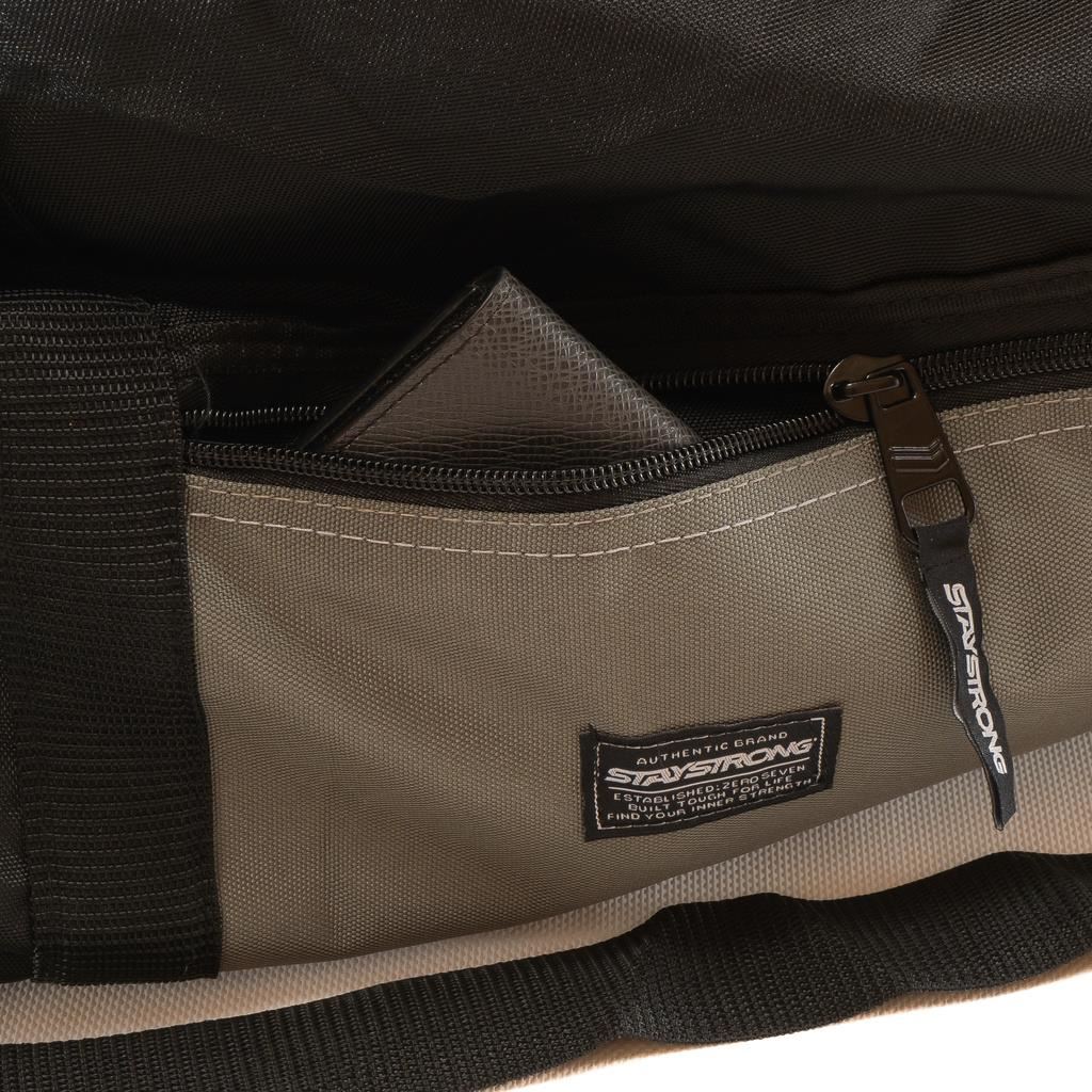 Stay Strong Word Duffle Bag - Black - Image 5