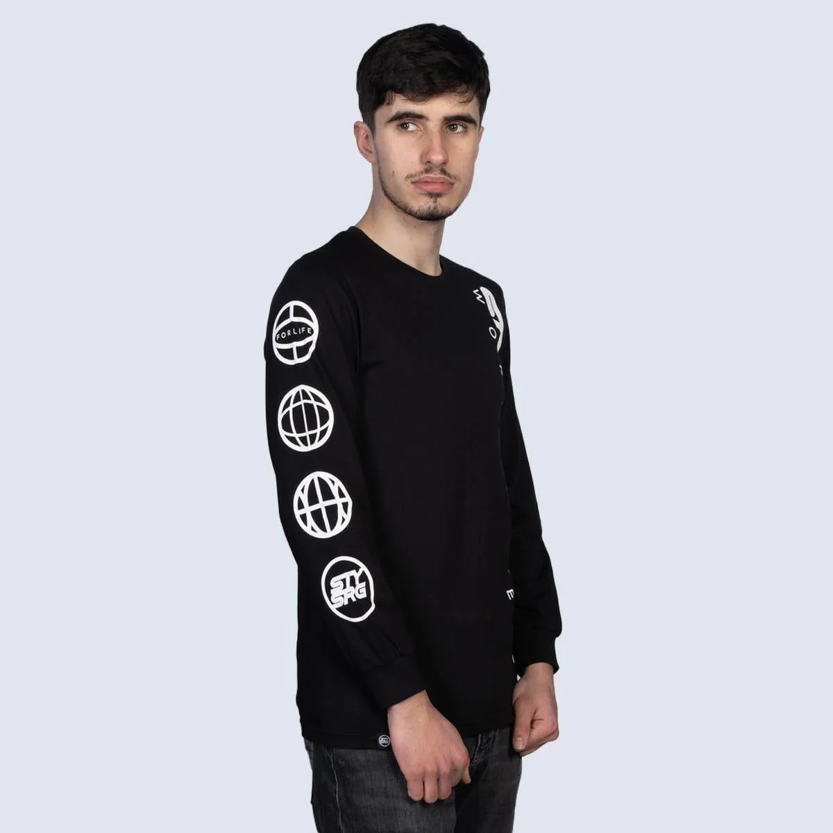 Stay Strong Worldwide Long Sleeve T-Shirt - Black - Image 2