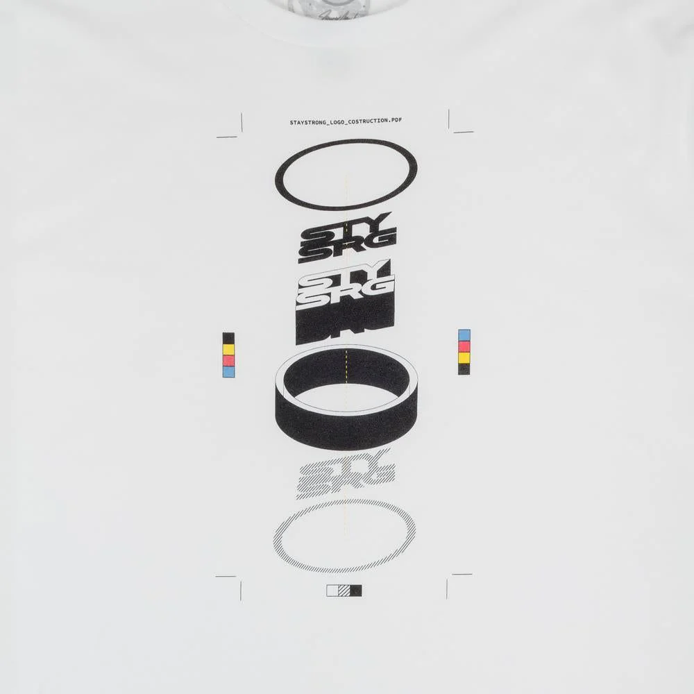 Stay Strong x Jonny Mole Construction T-Shirt - White - Image 3