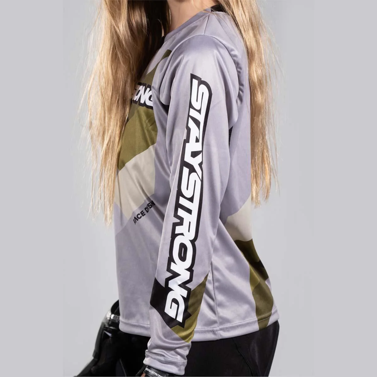 Stay Strong Youth Chevron Race Jersey - Grey - Image 3