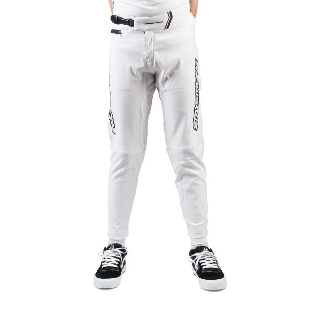 Stay Strong Youth V3 Race Pants - White/Black - Image 2