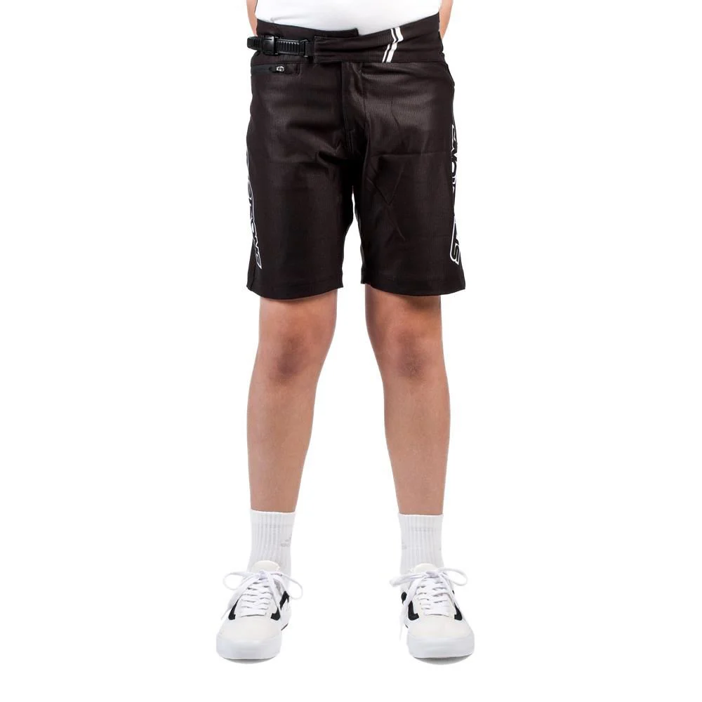 Stay Strong Youth V3 Race Shorts - Black/White - Image 2