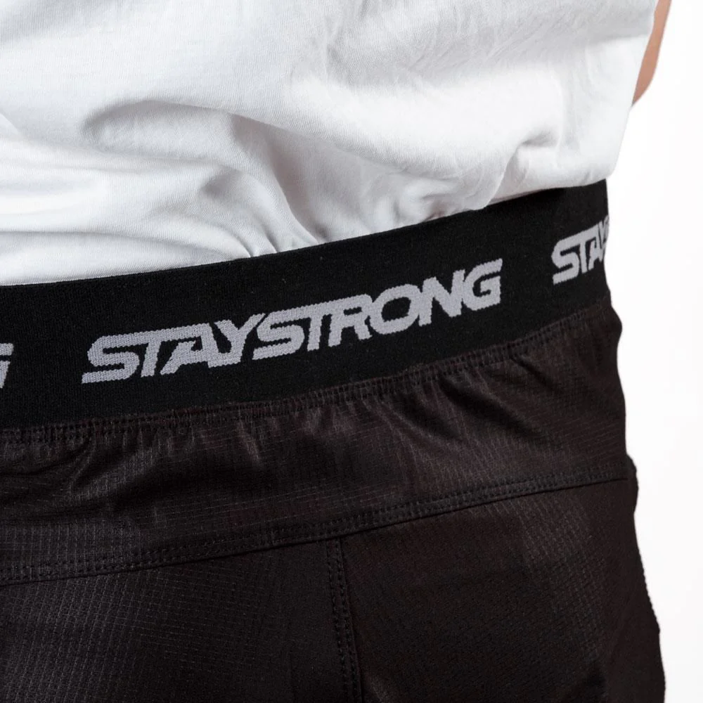 Stay Strong Youth V3 Race Shorts - Black/White - Image 5
