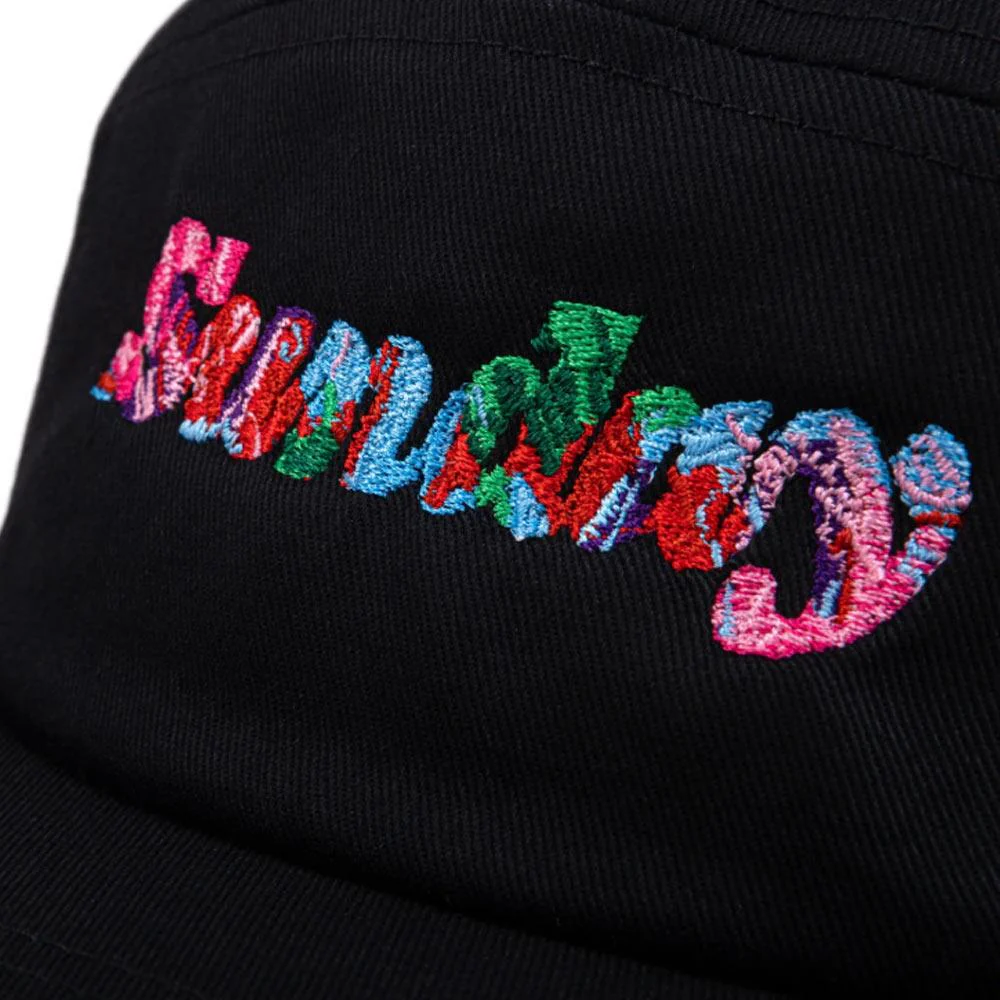 Sunday Classy Scribble 5 Panel Camper Hat - Black/Multicolour - Image 3