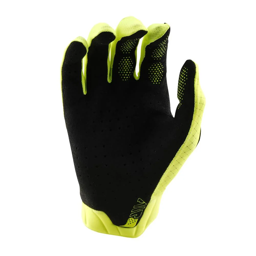 Troy Lee Air BMX Race Gloves - Mono Flo Yellow - Image 2